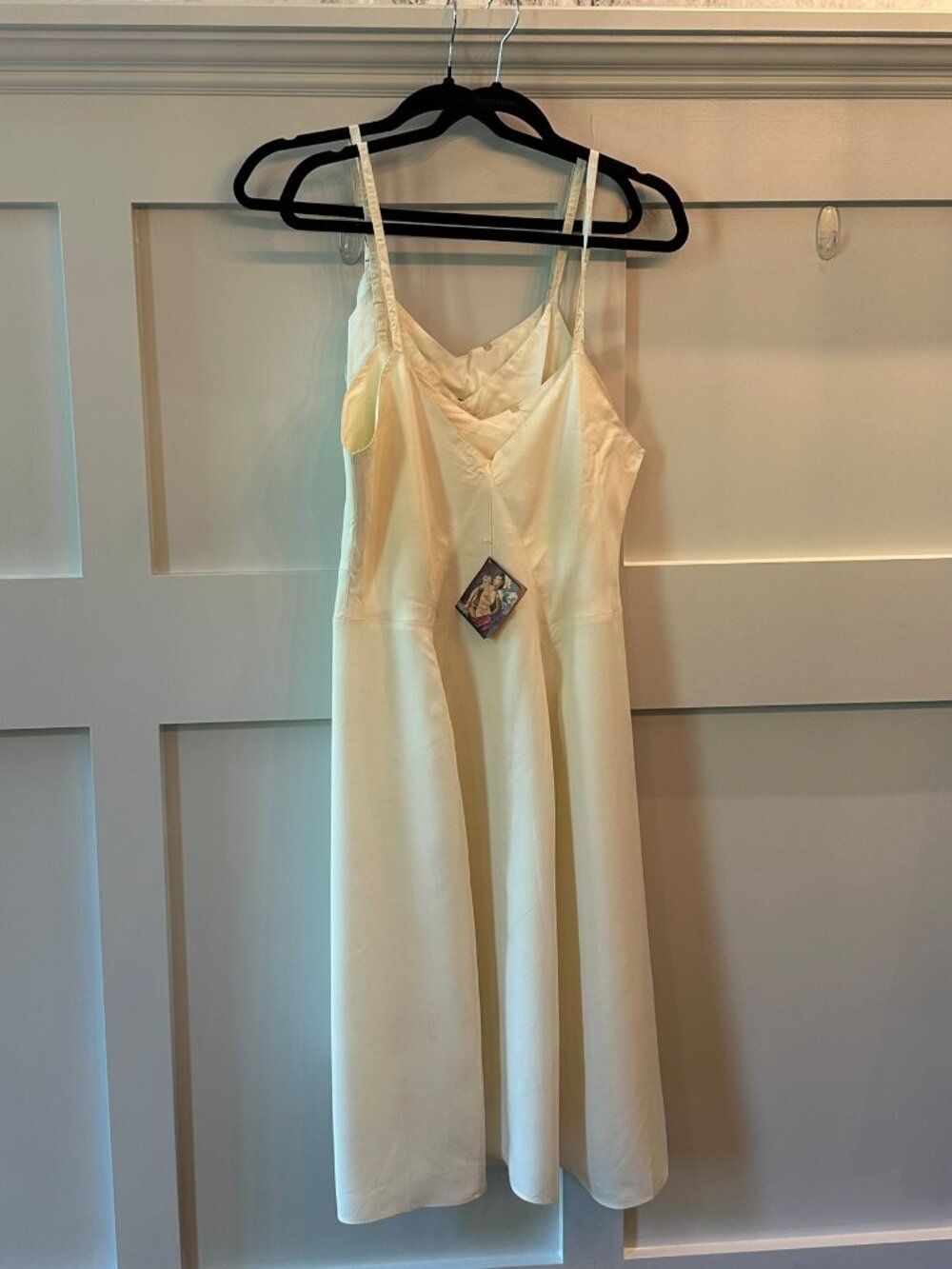 π€π€ Vintage 1930s Laros No-Ride Full Slips Set Ivory Bias Cut Lingerie M/Lπ€π€ - Picture 13 of 16